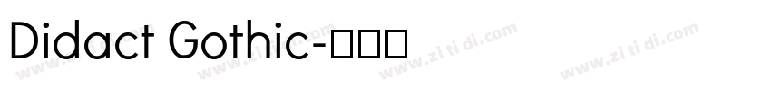 Didact Gothic字体转换